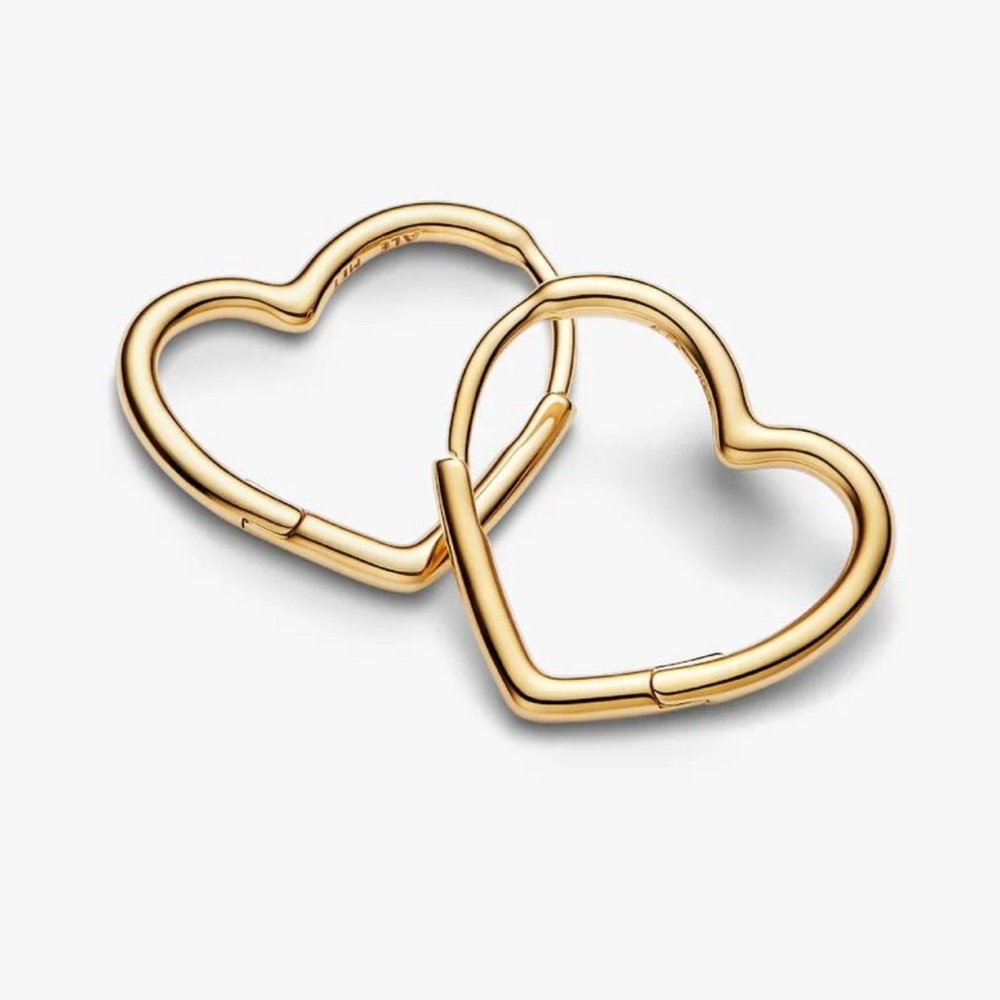 Pandora Gold Heart Earrings